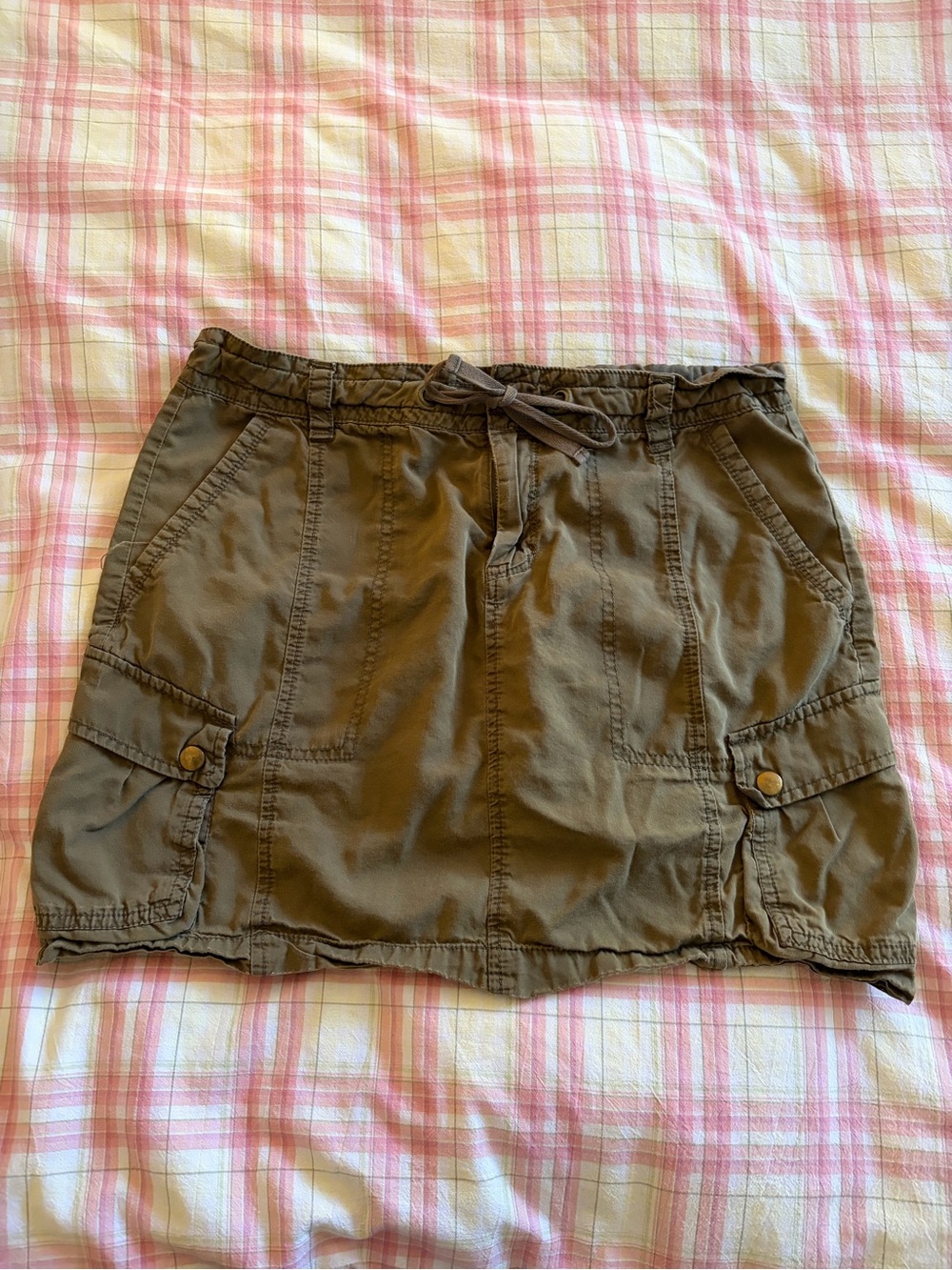 Y2K Old Navy Khaki Cargo Mini Skirt